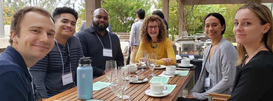 3 of 5, Group of 2022-23 ARCS Scholars enjoying conversation with leadership from ARCS Foundation of San Diego.